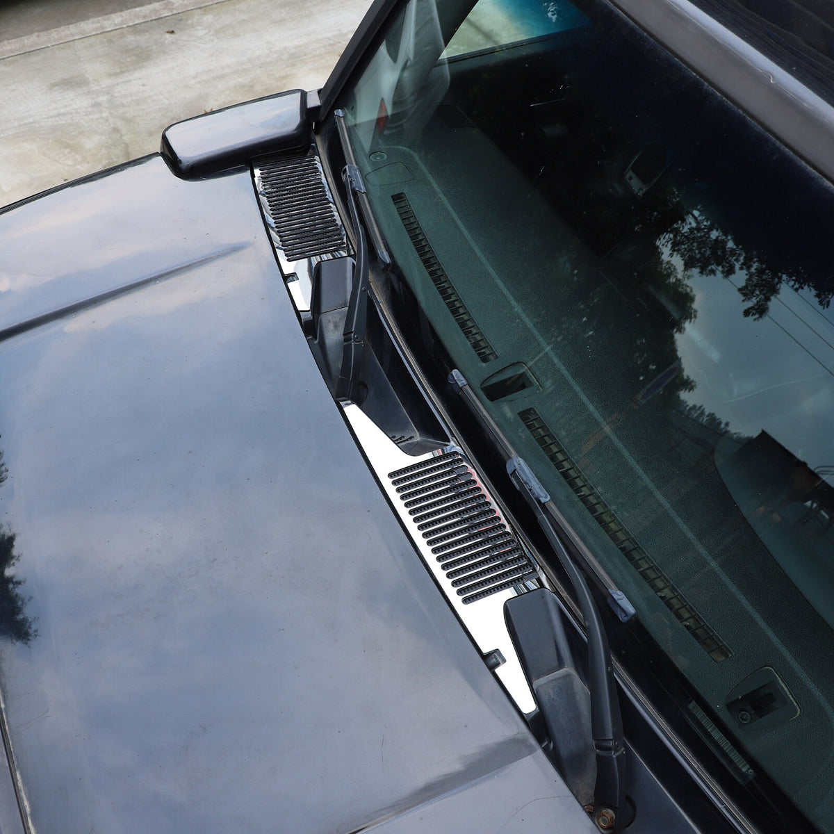 Front Engine Hood Air Outlet Vent Grooves Trim Cover For Hummer H3 2005-2009 US 3
