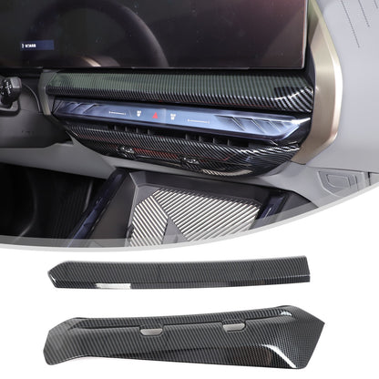 Carbon Fiber ABS Center Console Air Outlet Frame Trim For BMW X3 G45 2025+ 17