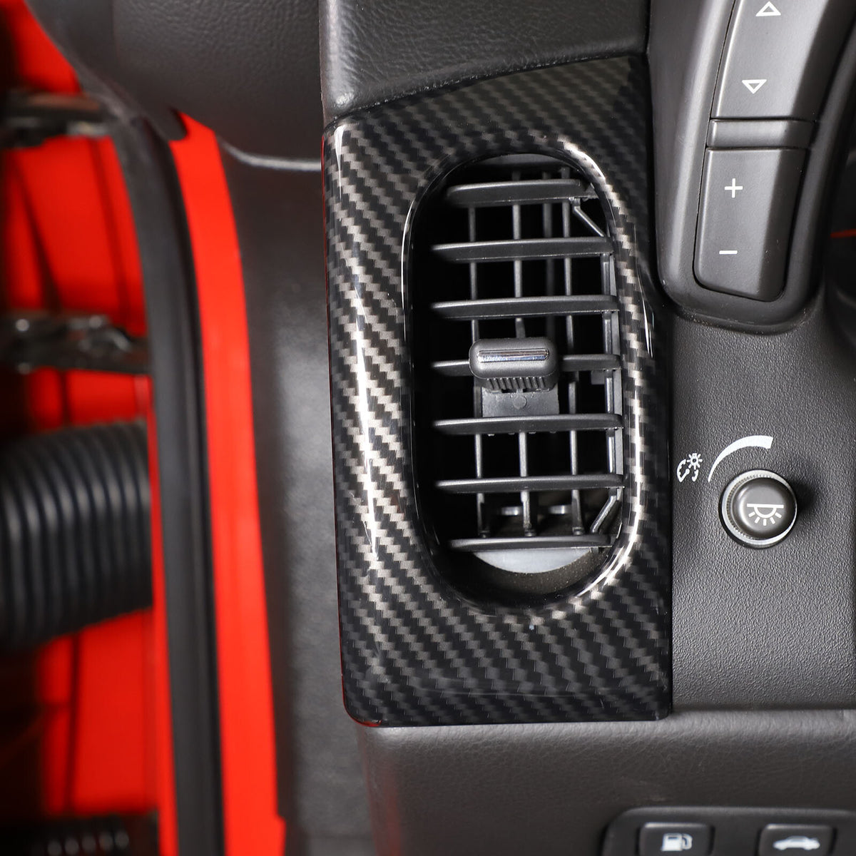 ABS Carbon Fiber Center Console Interior Trim Cover Full Set Kit For Corvette C6 - Styles 6-10 19