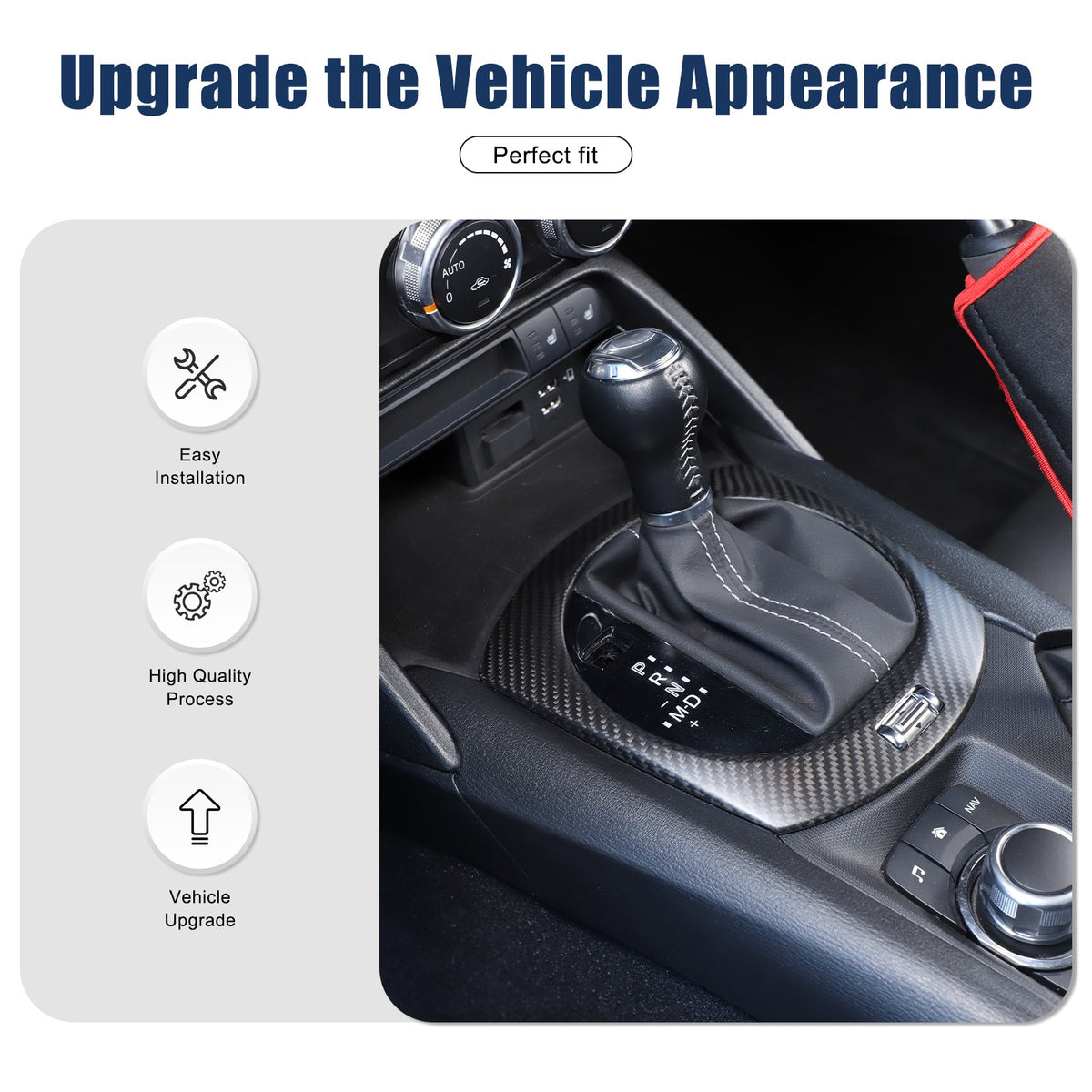 Matte Real Dry Carbon Fiber Interior Full Trim For Mazda MX-5 Miata 2016-2026 33