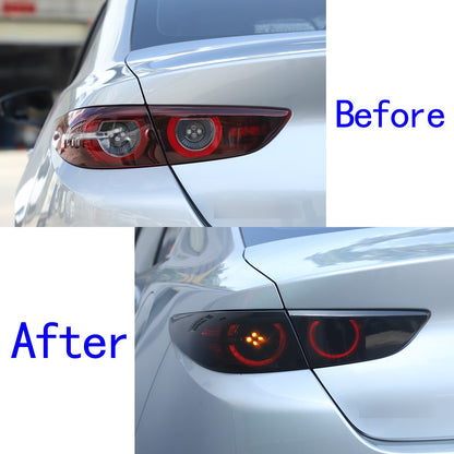 Smoked Black Tail Light Lamp Cover Guard Trim For Mazda 3 2020-21 14