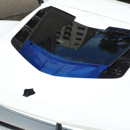 Blue Real Carbon Fiber Full Interior Set Decor Trim Kit for Corvette C8 20-25 - Variants 6-10 51