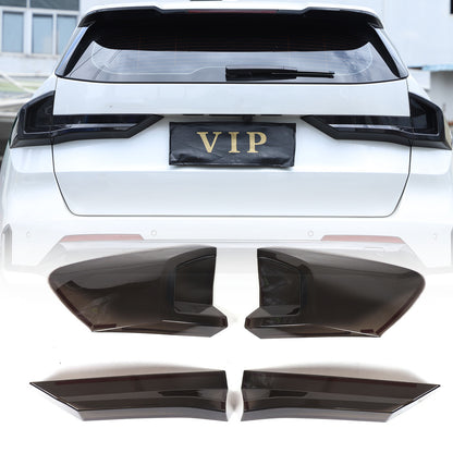 Smoked Black Rear Tail Light Guard Decor Cover Trim For BMW X1 iX1 U11 2023+ 4