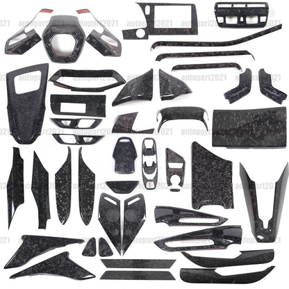 Forged Real Carbon Fiber Full Interior Set Cover Trim Kit For Corvette C8 20-25 - Variants 1-5 1