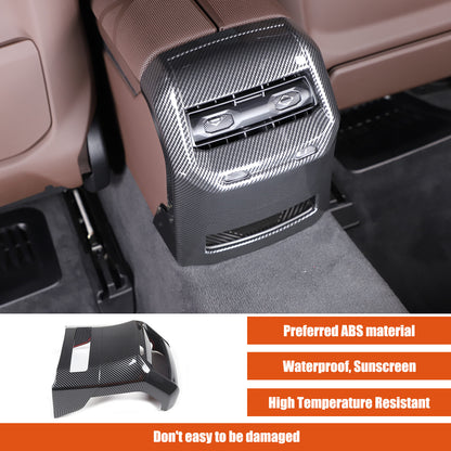 Carbon Fiber Rear Air Vent Outlet Panel Cover Trim For BMW 7 Series G70 i7 2023 20