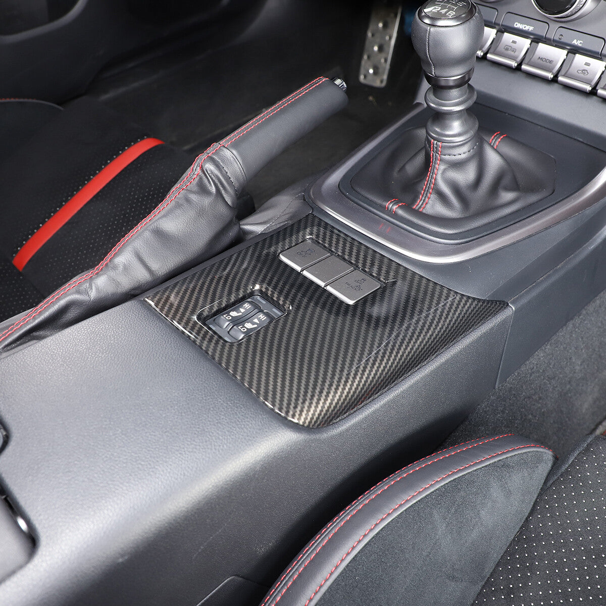 ABS Carbon Fiber Interior Center Console Trim Set Fits For GR86/BRZ 2022-2025 US - Variants 1-5 28