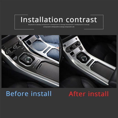 Silver Central Console Gear Shift Panel Cover for Range Rover Evoque 12-18 4