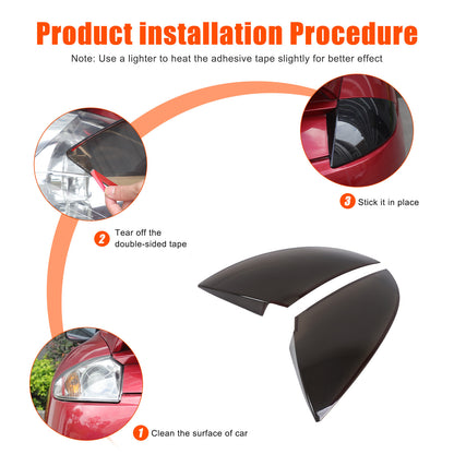 Smoked Black Rear Tail Light Guard Cover Trim Bezel For Mitsubishi Eclipse 06-11 20