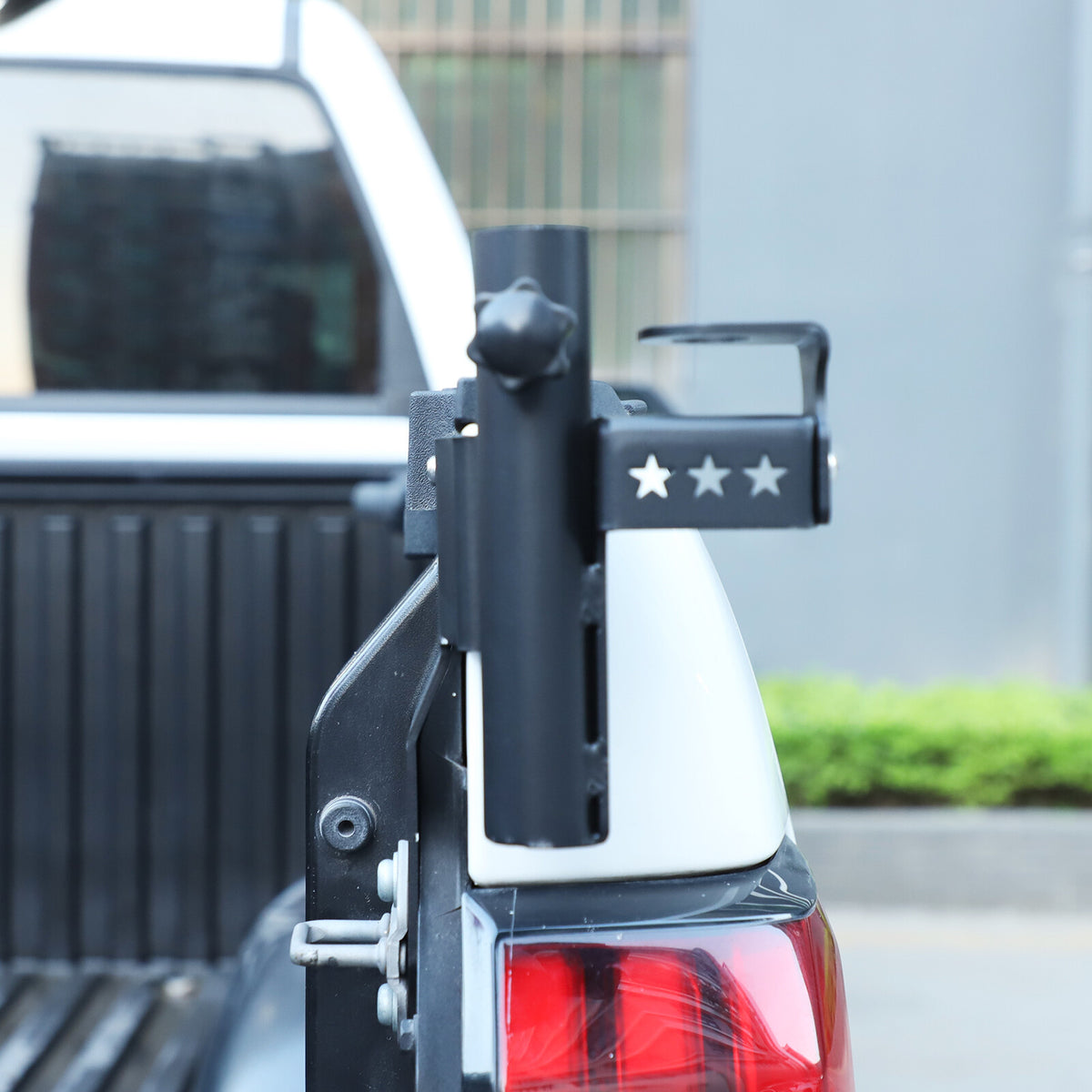 Front Bumper Flagpole Holder Antenna Mount Bracket For Toyota Tundra 2022-25 US 8