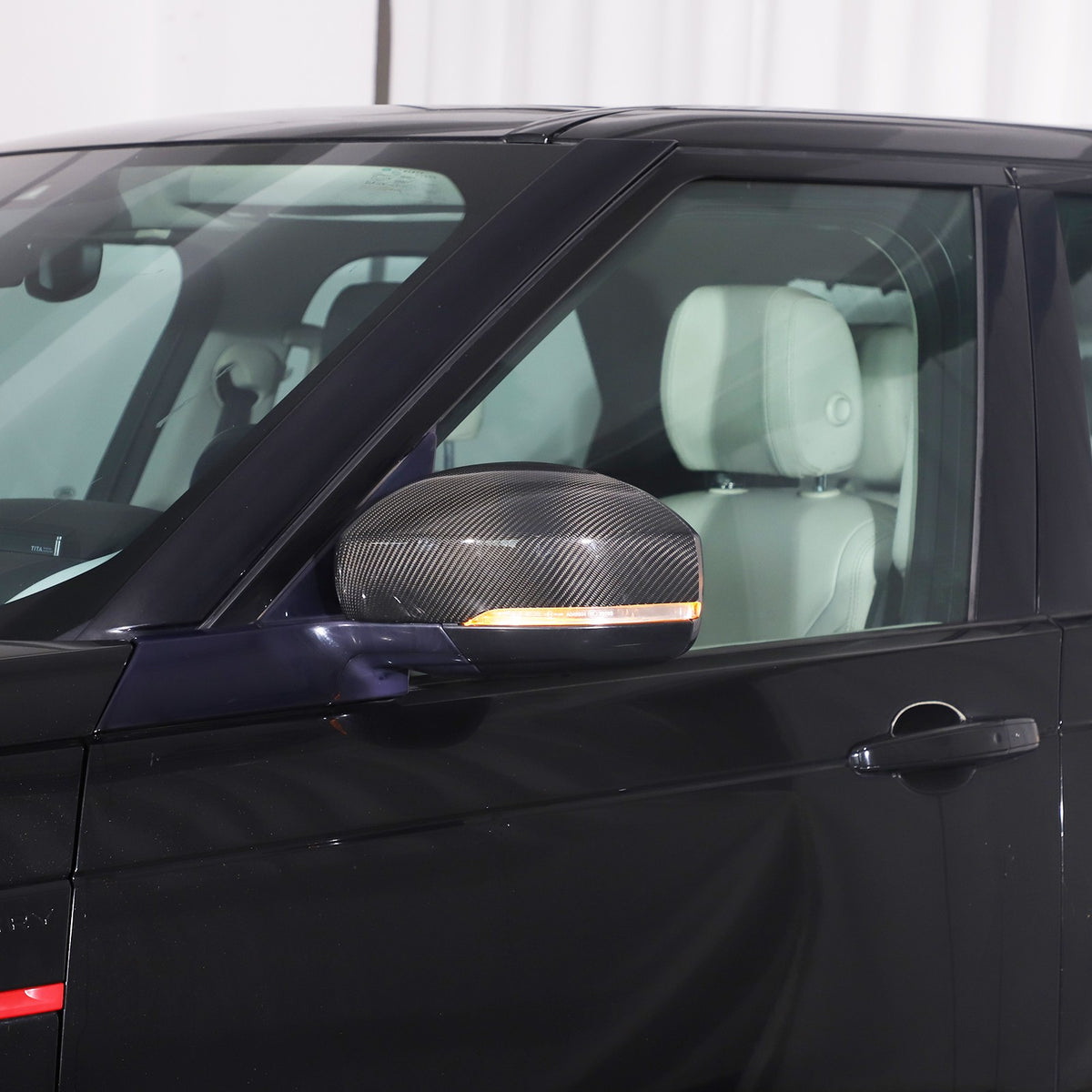 Real Carbon Fiber Outer Rearview Mirror Trim For LR5 Discovery 5 L462 2014-2021 19