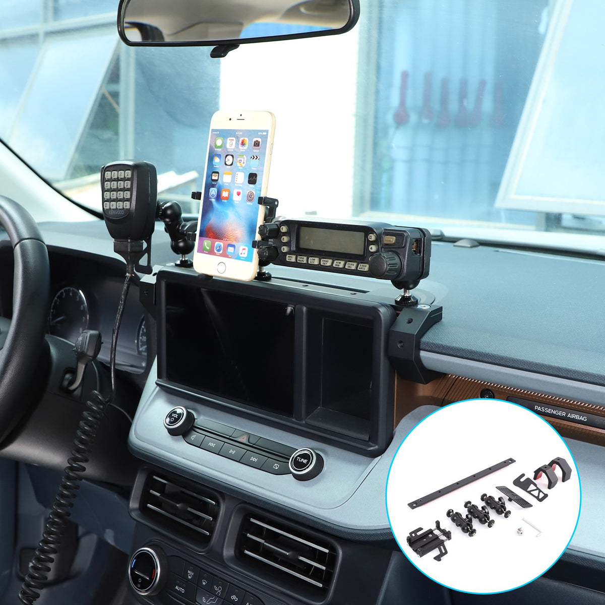 Off-Road Navigation Screen Rear Expansion Platform For Ford Maverick 2022+ 16