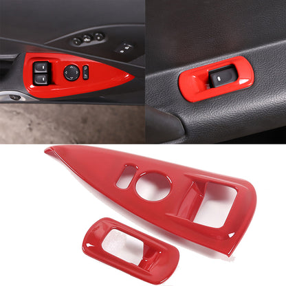 Red ABS Dashboard Interior Air Outlet Trim Set Kit For Corvette C6 2005-13 US 5