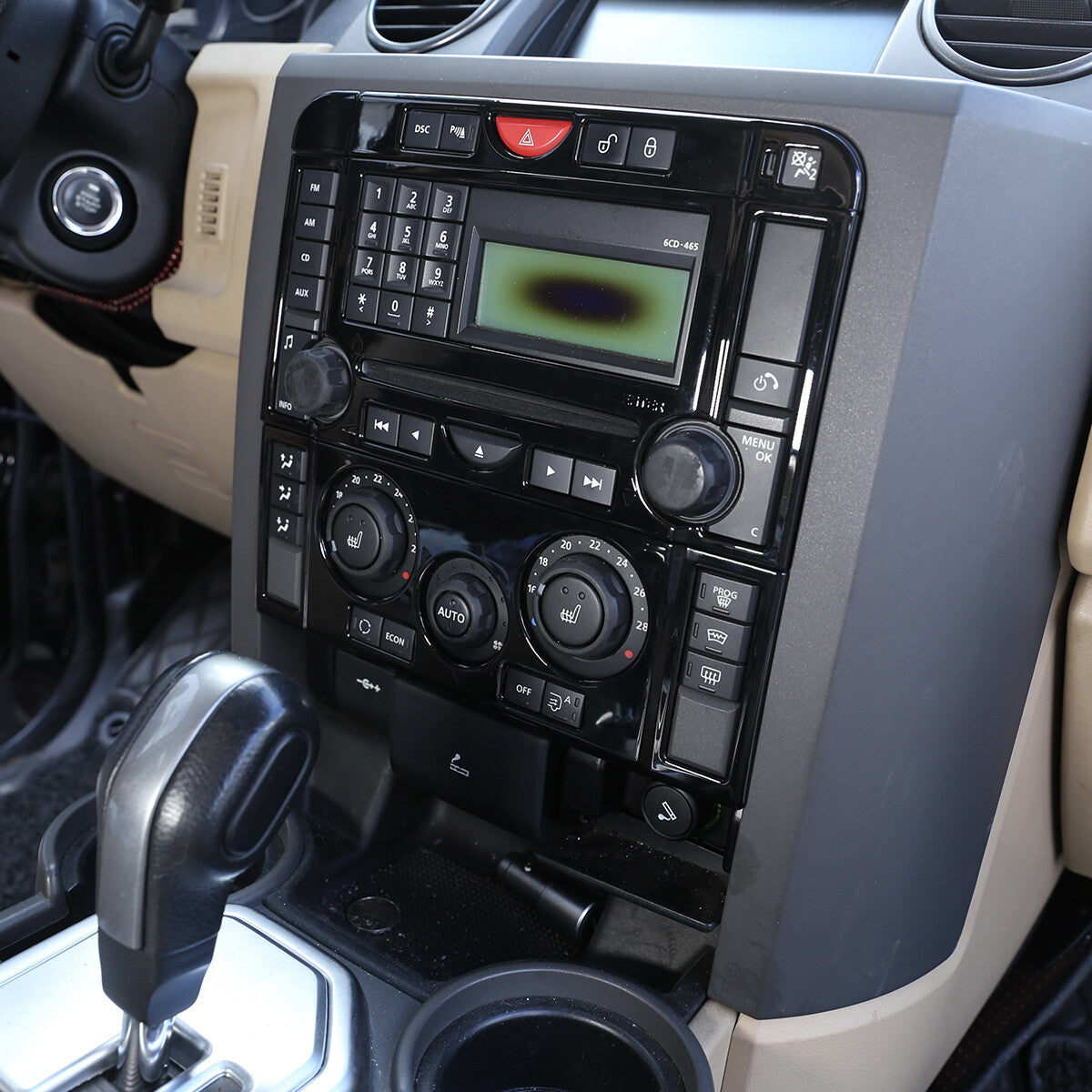 Black ABS Central Control Console Mode Trim For Land Rover Discovery3 04-09 5