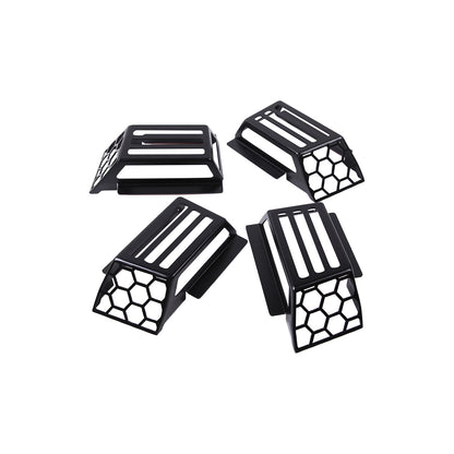Carbon Steel Roof Cab Marker Running Lights Cover trim for Hummer H2 2003-09 4