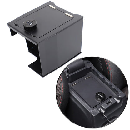 Alloy Center Console Safe GUN Storage Lock Box W/ TRAY For Subaru WRX VB 22+ US 19