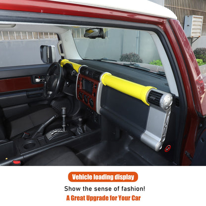 ABS Yellow Center Dashboard Panel Trim Strip For Toyota FJ Cruiser 2007-2021 14