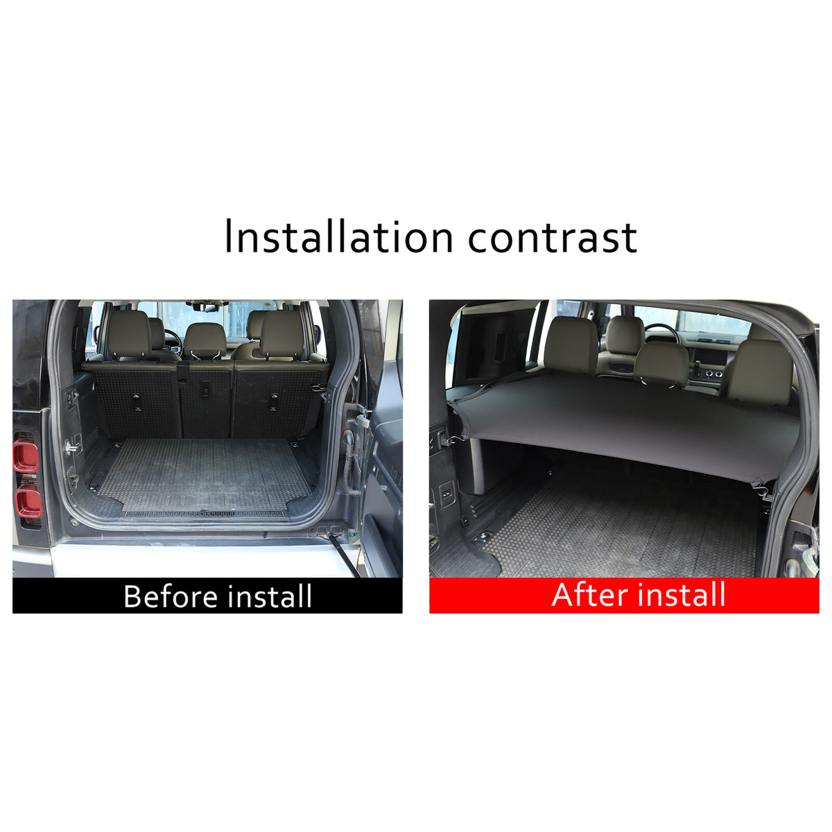 Rear Trunk Cargo Sunshade Mesh Net Insect Soft Top For Defender 110 2020-2024 US 20