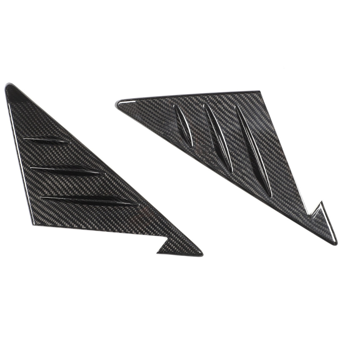 Real Carbon Fiber A-Pillar Triangle Trim For Nissan 350Z Z33 2003-2006 5