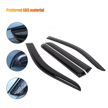 Window Rain Guards Visor Rain Guard Wind Deflectors For Ford Maverick 2022-2024 6