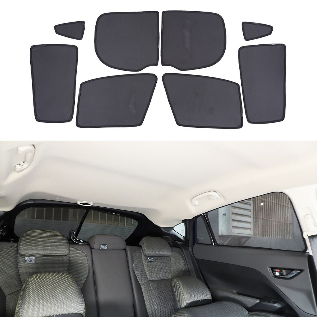 Full Car Window Screen Sun Shade Mesh Cover Windshield for Subaru Crosstrek 24+ 2