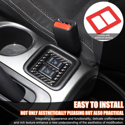 Soft Carbon Fiber Interior Center Console trim Sticker For Nissan Juke 2011-2019 142