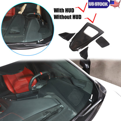Carbon Fiber ABS Interior Full Decor Cover Trim Kit For Corvette C8 2020-2025 - Styles 36-40 6