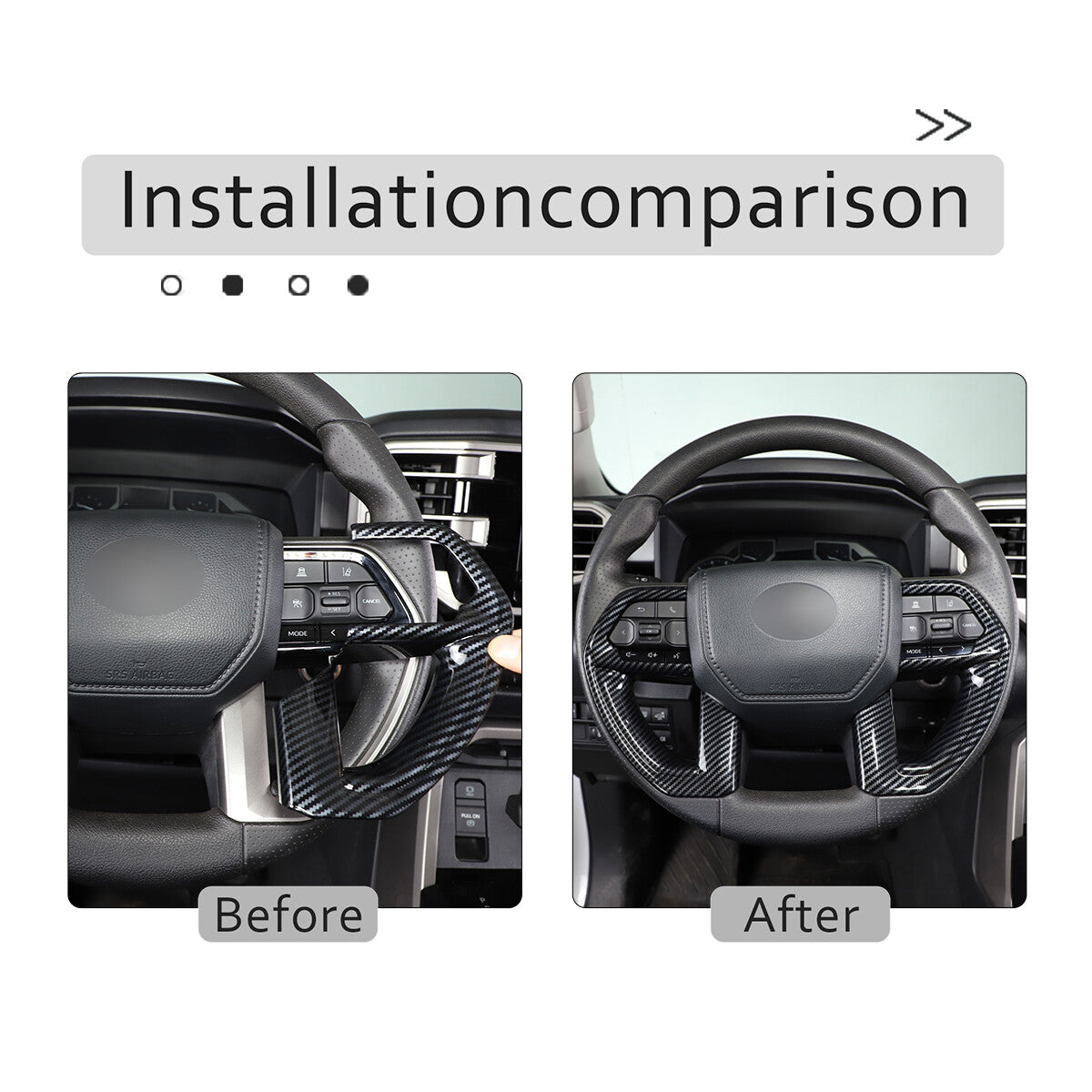 ABS Carbon Fiber Interior Set Cover Trim Kit For Toyota Tundra Sequoia SR 22+ - Styles 1-5 177