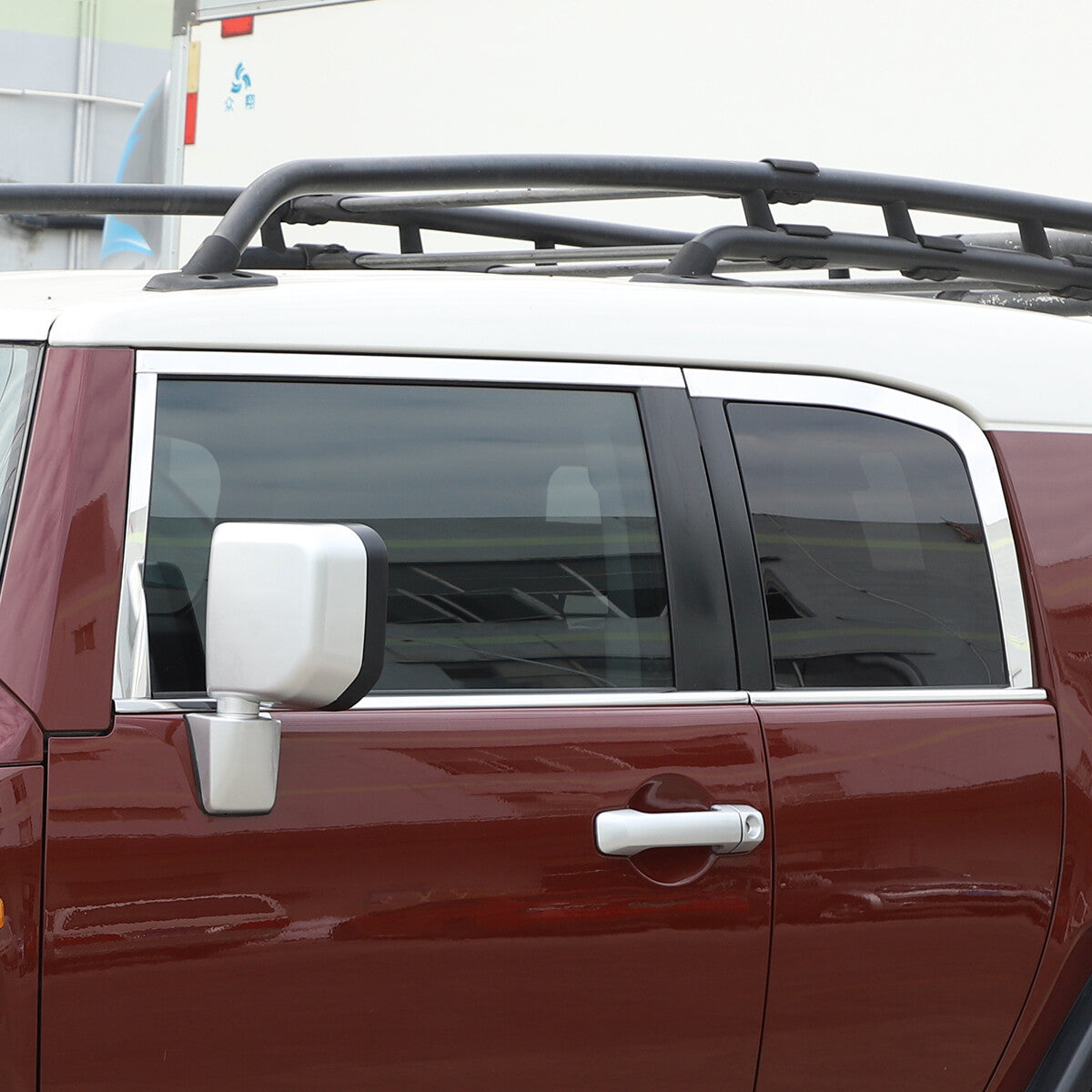 For Toyota FJ Cruiser 07-21 Silver Steel Lower Window Strip Sill Molding Trim US 3