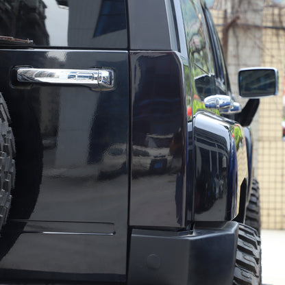 Smoked Black Rear Tail Light Guard Decor Cover Trim Bezels For Hummer H3 2005-09 9