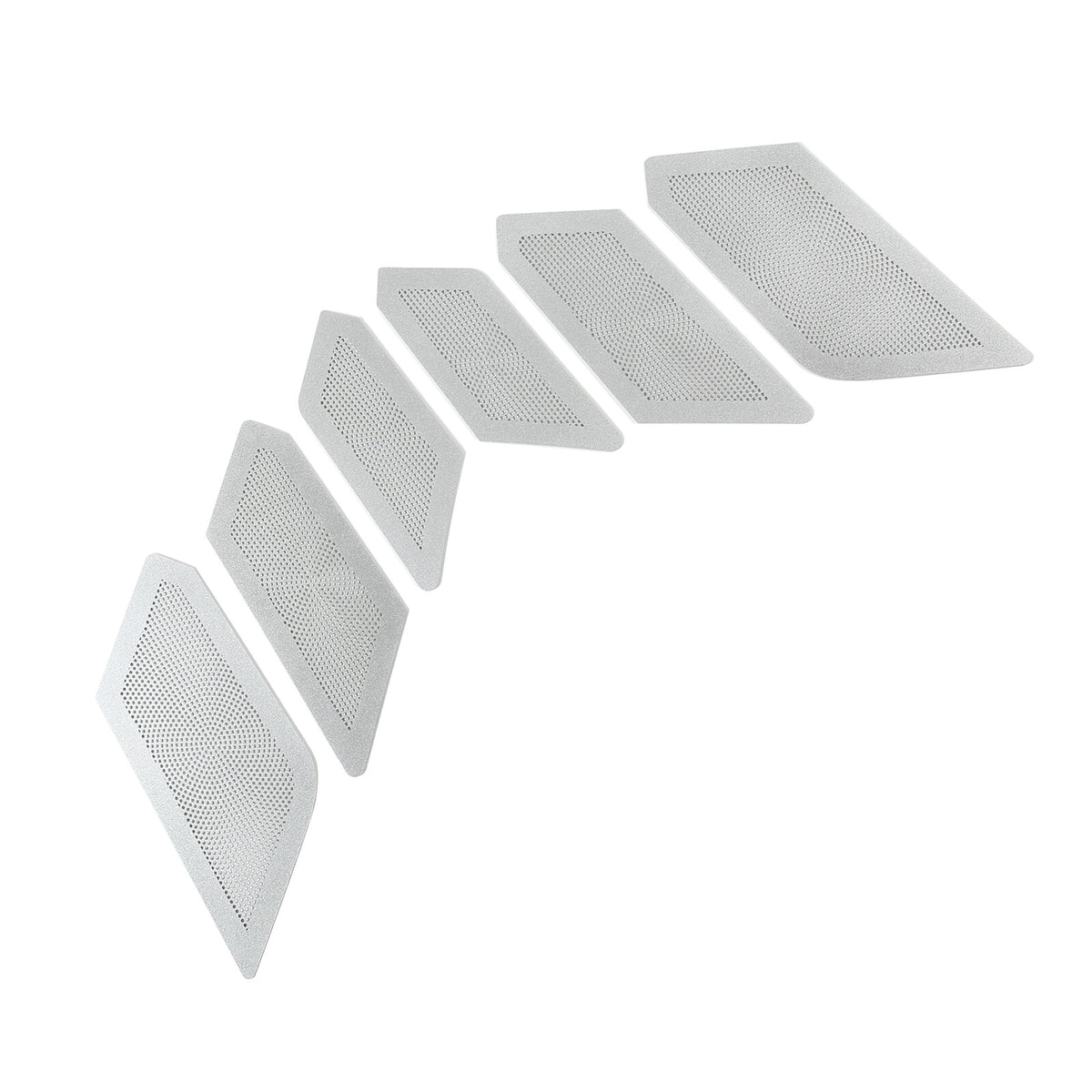 Perforated Rear Hood Vent Inserts for 2020-2026 C8 Corvette Brushed Stainless 6