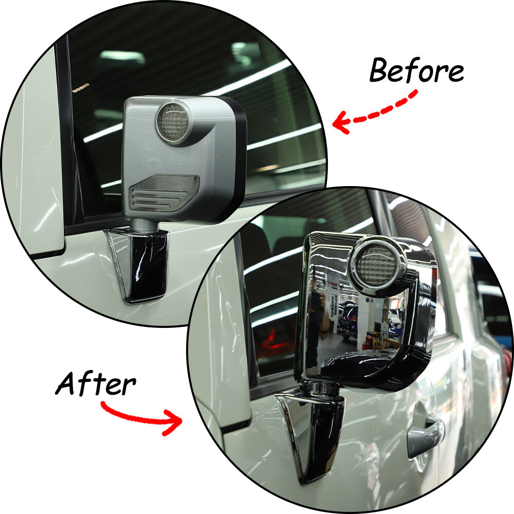 Chrome ABS Side View Mirror Shell Cover Trim For Toyota FJ Cruiser 2007-21 3