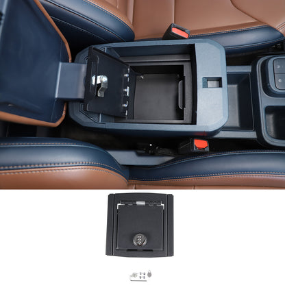Interior Console Lock Security Storage Vault Safe Box For Ford Maverick 2022 12