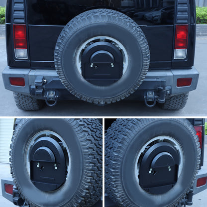 Matte Balck Rear License Plate Bracket Spare Tire Carrier For Hummer H2 2003-09 19