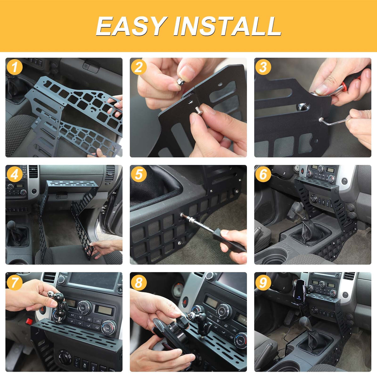 Wireless Center Multi-Function Extension Platform For Nissan Frontier 2009-2017 6
