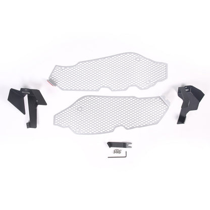 Silver Steel Intake Mesh Grille Insert Guard For Corvette C8 2020-2026 8