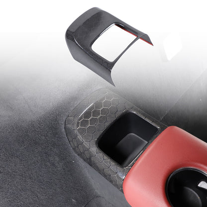 Honeycomb Carbon Fiber Rear Storage Box Panel Trim For Toyota Supra A90 2019-24 15