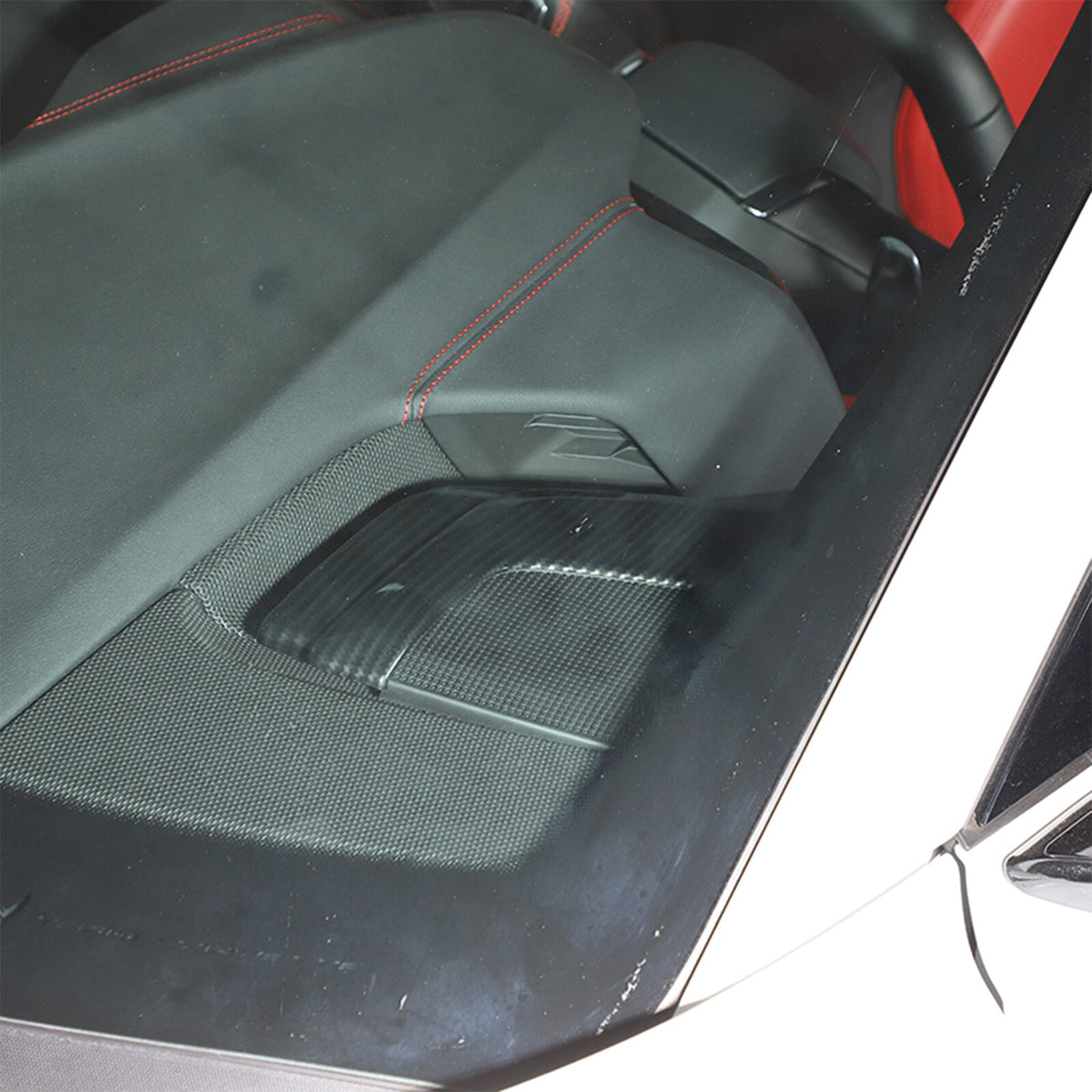 Carbon Fiber ABS Interior Dashboard Side Panel Cover Trim For Corvette C8 20-25 7