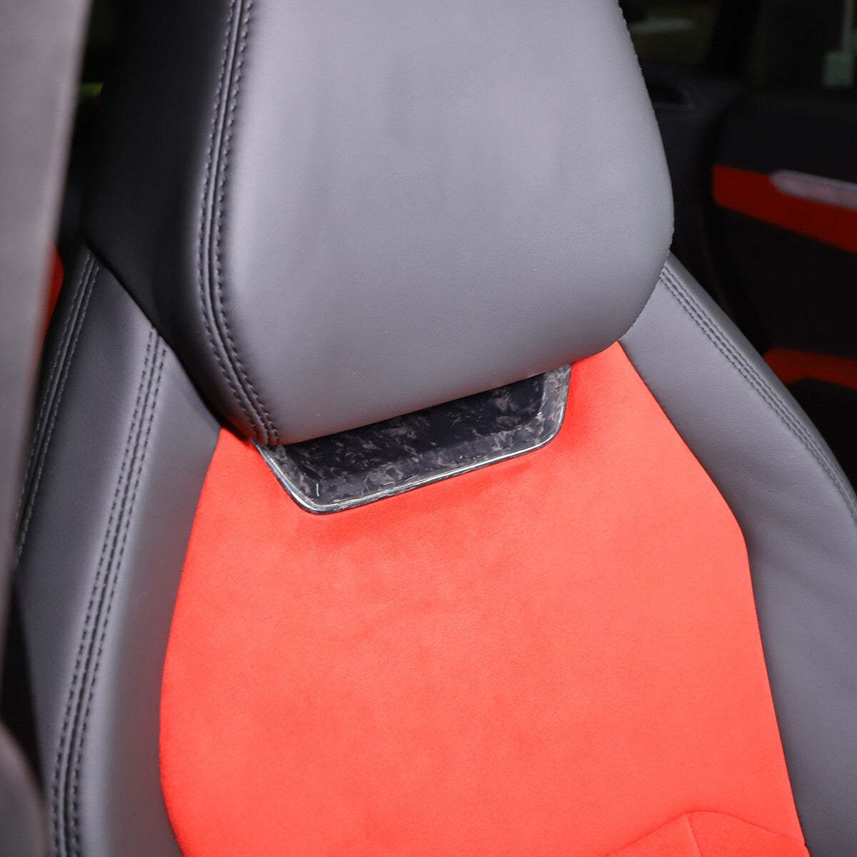 Forging Carbon Seat Headrest Back Hook Cover Trim For Lamborghini URUS 2018-23 4
