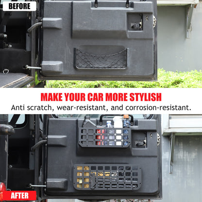 Tailgate Molle Panel Storage Basket For Land Rover Defender L316 2004-2018 40