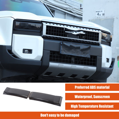 Black Smoked Front Headlight Len Cover For Toyota Land Cruiser LC250 24+ 2