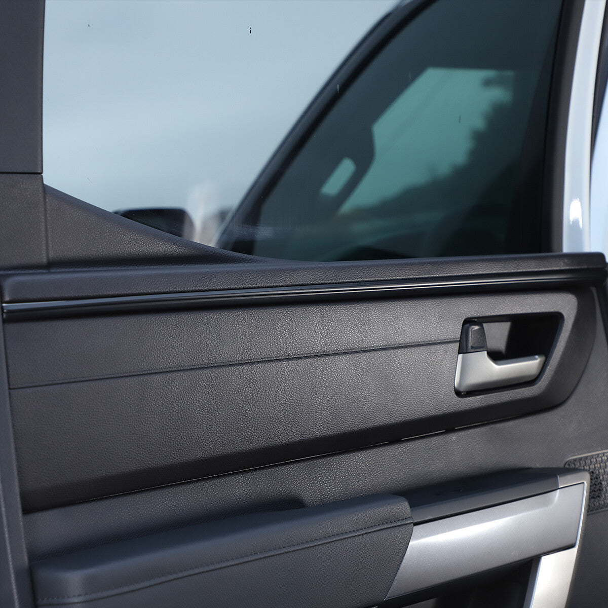 Matte Black Interior Inner Door Strip Panel Trim For For Toyota Tundra 22-23 US 7