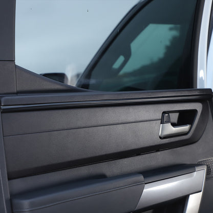 Matte Black Interior Inner Door Strip Panel Trim For For Toyota Tundra 22-23 US 7