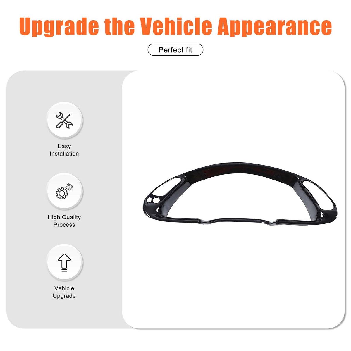 ABS Carbon Fiber Interior Dashboard Frame Trim Cover For Corvette C5 1998-2004 4