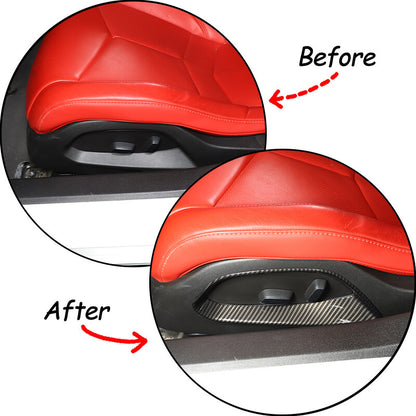 Carbon Fiber ABS Interior Full Decor Cover Trim Kit For Corvette C8 2020-2025 - Styles 6-10 26