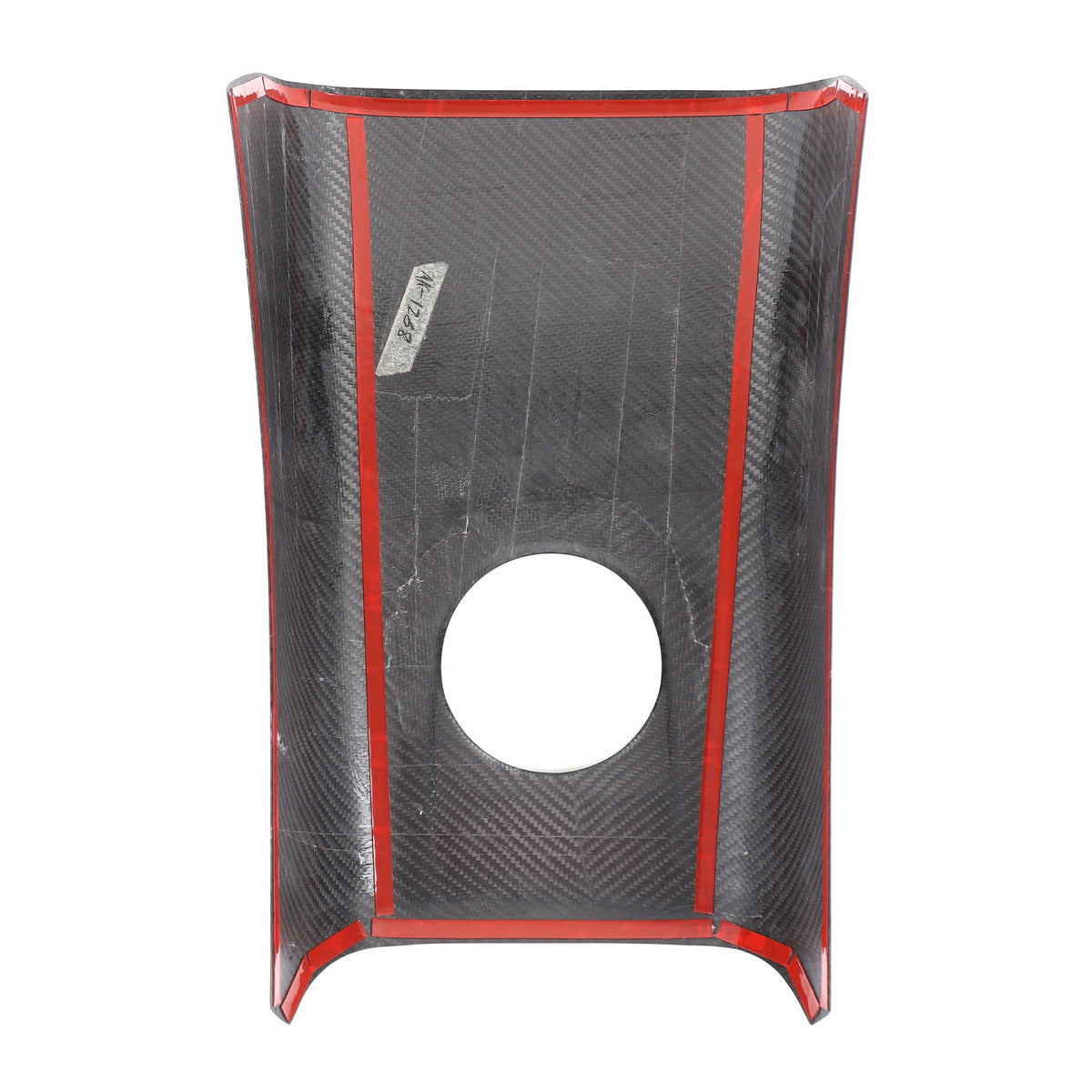 Matte Real Carbon Fiber Rear Cup Holder Panel Trim For Nissan GTR R35 2008-2016 10