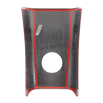 Matte Real Carbon Fiber Rear Cup Holder Panel Trim For Nissan GTR R35 2008-2016 10