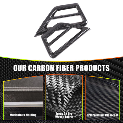 Real Carbon Fiber Side Air Vent Frame Trim For BMW 3 4 330i 430i G20 G21 2025+ 8