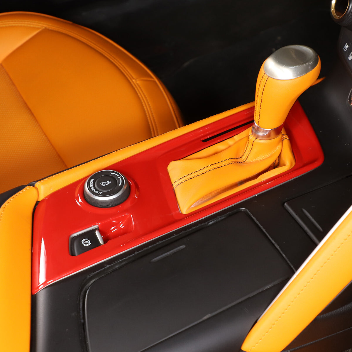 Sports Red ABS Interior Decoration Cover Trim Kit For Corvette C7 2014-19 - Styles 6-10 51