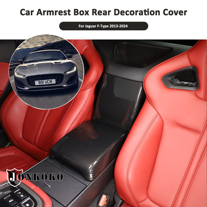 Carbon ABS Center Conosle Back Trim Cover For Jaguar F-TYPE Coupe 2013-24 US 5
