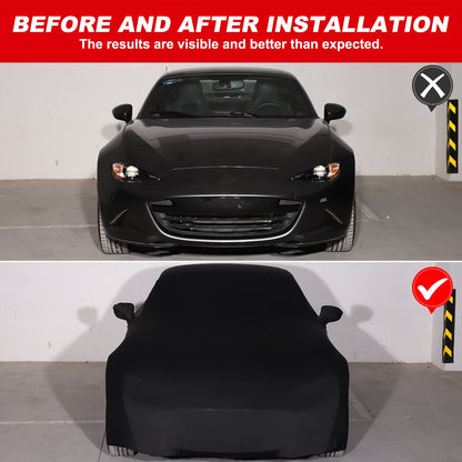 Black Car Protection Cover Waterproof Sun UV Resistant For Mazda MX-5 Miata 16+ 10